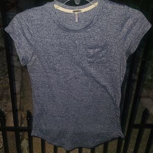 Poof girl Heather Navy Blue Soft Tshirt